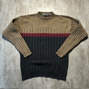 Vintage David Taylor Knit Sweater Mens Large Made in USA